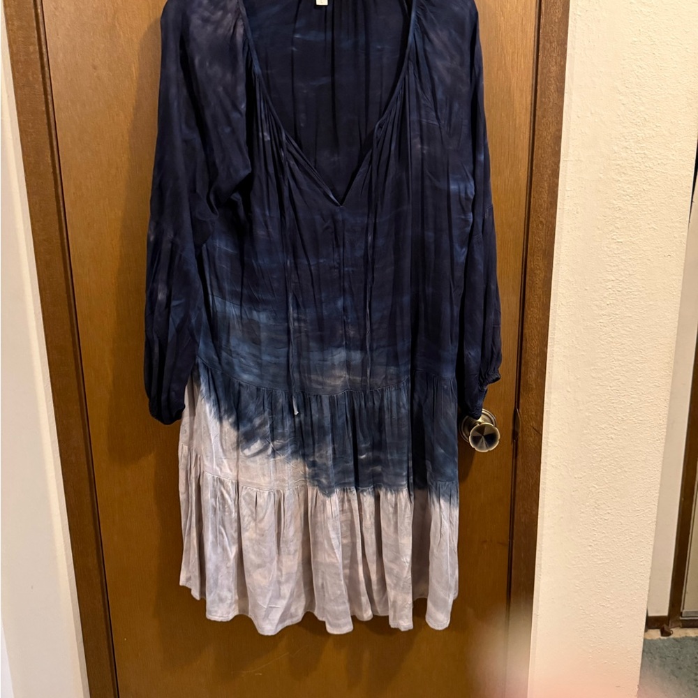 River + Sky black and gray Bishop Sleeve Sundress